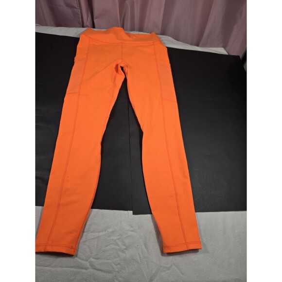 Fabletics Pants - NWT- Fabletics Define PowerHold® High-Waisted 7/8 Legging Passion Orange-Size M